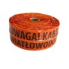 Folia kablowa 10cm pomarańczowa ostrzegawczo lokalizacyjna nadruk Uwaga Kabel Światłowodowy TOL-Opt/10 /250m/