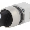 Przełącznik obrotowy 22mm Poz.stab 2 biały/czarny brak IP65 704.411.0