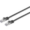 kabel LAN MicroConnect SFTP701S, 1 szt., RJ45, 1 m, czarny