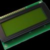 LCD display, 20 x 4 character, STN yellow/green, viewing area: 60 x 22 mm, DEM 20488 SYH-PY