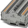 Component terminal block, push-in connection, 0.5-10 mm², 2 pole, 5 A, 8 kV, gray, 3035697