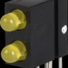 18017733 LED component, yellow, 3 mm, 1.5 mcd, 60°