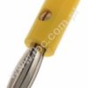 RA-104 GE Wtyk izolowany 4mm, banan. mini, przykręcane, żółty, RA104GE, WYPRZEDAŻ