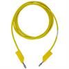 Przewody do miernika silikonowe bananek 4mm żółty 2.0m MLNSIL200/1 HIRSCHMANN