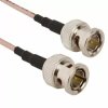 Coaxial cable, BNC plug (straight) to BNC plug (straight), 75 Ω, RG-179, grommet black, 457 mm, 115101-05-18.00