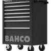 Wózek na narzędzia, na kółkach, 7-szufladowa, 763 x 501 x 956mm, materiał: Lita stal, Bahco