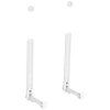 My Wall HZ 19 WL Soundbar mounting brackets Swivelling White 2 pcs Wall Bracke