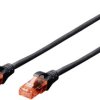 kabel LAN Digitus DK-1612-010/BL, 1 szt., RJ45, CAT 6, U/UTP, 1.00 m, czarny