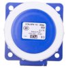 Gniazdo tablicowe 16A 3P 230V /75x75/ niebieskie IP67 POWER TWIST 3132-6