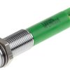 Lampka kontrolna do montażu panelowego 110V ac, zielona 8mm LED Chrom Faston, oczko lutownicze RS PRO