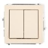 DECO Przycisk świecznikowy beżowy 1DWP-44.1