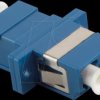 FA02LC7 Fiber optic coupler, LC / LC, 12 pieces, with flange, blue