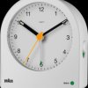 BC22W Analog quartz alarm clock white