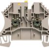 Disconnect/test-disconnect terminal block, screw connection, 0.5-4.0 mm², 24 A, 6 kV, dark beige, 1855620000