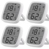 4 szt. czujników SONOFF SNZB-02D LCD Smart Temperatury i Wilgotności Aplikacja Monitorowanie w Czasie Rzeczywistym Pracują z ZB