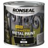 Ronseal 39180 Direct to Metal Paint Black Satin 250ml