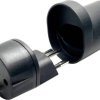Adapter podróżny Martin Kaiser 181/sw/1 Fix-Adapter CH Typ 12/Schuko denzentraler Steckeransatz, IP 20, schwarz