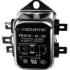 Filtr EMI 10 A FN2010 1-fazowy 1 mΩ 250V ac 0 to 400 Hz 800 μH Schaffner Fast-On Obudowa