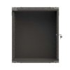 Szafa instalacyjna rack wisząca 19 12u 540x350 czarna drzwi przeszklone lanberg (flat pack) WF03-5312-10B
