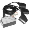 PRZEJŚCIE 3xWTYK SCART/3xGNIAZDO RCA + PRZELACZNIK