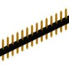 Pin header, 20 pole, pitch 2 mm, straight, black, 10062104