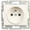LOGI Gniazdo pojedyncze 2P+Z z przesłoną styków śrubowe 16A 250V Biały 25089