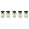 PC4-01 (Black) Pneumatic Connectors (5-pack)