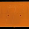280-326 Intermediate plate for 3-conductor feed-through terminal, orange