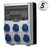 Rozdzielnica budowlana z licznikiem 1F Siemens pTD-S 6x230V gniazda Menneks Schuko Doktorvolt DV-4814-D