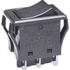 Przełącznik kołyskowy Wł.-(wł.) Nie 10 A DPDT Czarny NKK Switches