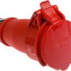Złącze przemysłowe - zasilające 16A Gniazdo 400 V 3P + N + E Żeński MENNEKES Czerwony Montaż na kablu IP44