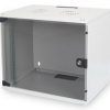 Wall enclosure, 7 U, with glass door, (H x W x D) 370 x 540 x 400 mm, IP20, sheet steel, gray, DN-19 07U-S-1