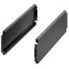 Panel stelażowy Panel do szafy RACK Rittal skok poziomy 40KM 200 x 400mm Czarny