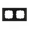 Ramka podwójna Exen seria Odak czarny metalik O102/14E