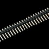 Pin header, 8 pole, pitch 2.54 mm, straight, black, 10120202