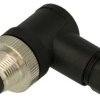 Wtyk; L-KLS15-M12 A-TR104-PG7; M12-4p; 4 tory; kątowe 90°; śrubowy; 0,25mm2; na przewód; czarny; IP67; 4A; 250V; KLS; RoHS