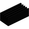 IC heatsink, (L x W x H) 17 x 8 x 6 mm, 42 K/W, black anodized, ICK SMD F17 SA