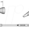 C245806 C245 soldering tip, chisel-shaped, C245806/1.2 x 0.7 mm, straigh