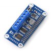 Dwukanałowy sterownik silników DC, interfejs I2C - nakładka HAT dla Raspberry Pi - Waveshare 15364