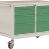 Stół warsztatowy ESD 4 z szufladkami, szer. X gł. X wys. 1135 x 590 x 805 mm Manuflex LW1004.5021