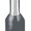 Insulated wire end ferrule, 0.75 mm², 14 mm/8 mm long, DIN 46228-4, gray, 3200894