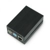 Obudowa do Raspberry Pi 4B z wentylatorem - metalowa - czarna