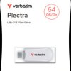 USB stick, 64 GB, USB-C, USB 3.2, white, Verbatim 30228