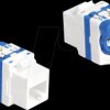 88130 Keystone module, RJ45 jack / LSA, Cat.6a, rotary lock