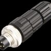 ELST 4008 V SCHWARZ 4-pin cable plug ELST M8, straight