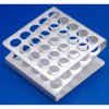 Medline Z-type Test Tube Rack 5x5 Holes- Aluminium
