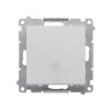 SIMON 55 Wyłącznik zwierny przycisk z podświetleniem LED szybkozłącza aluminium mat TP1L.01/143 KONTAKT SIMON