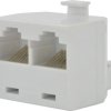 Rozdzielacz telefoniczny RJ45 8P8C 1 wtyk / 2 gniazda kat.3