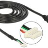 Delock Kabel USB USB 2.0 Złącze męskie USB-A, Złącze męskie 5-pinowe 1.50 m czarny 95986