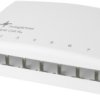 Patch panel, 8 x RJ45, (W x H x D) 164 x 40.5 x 110 mm, white, 100021392